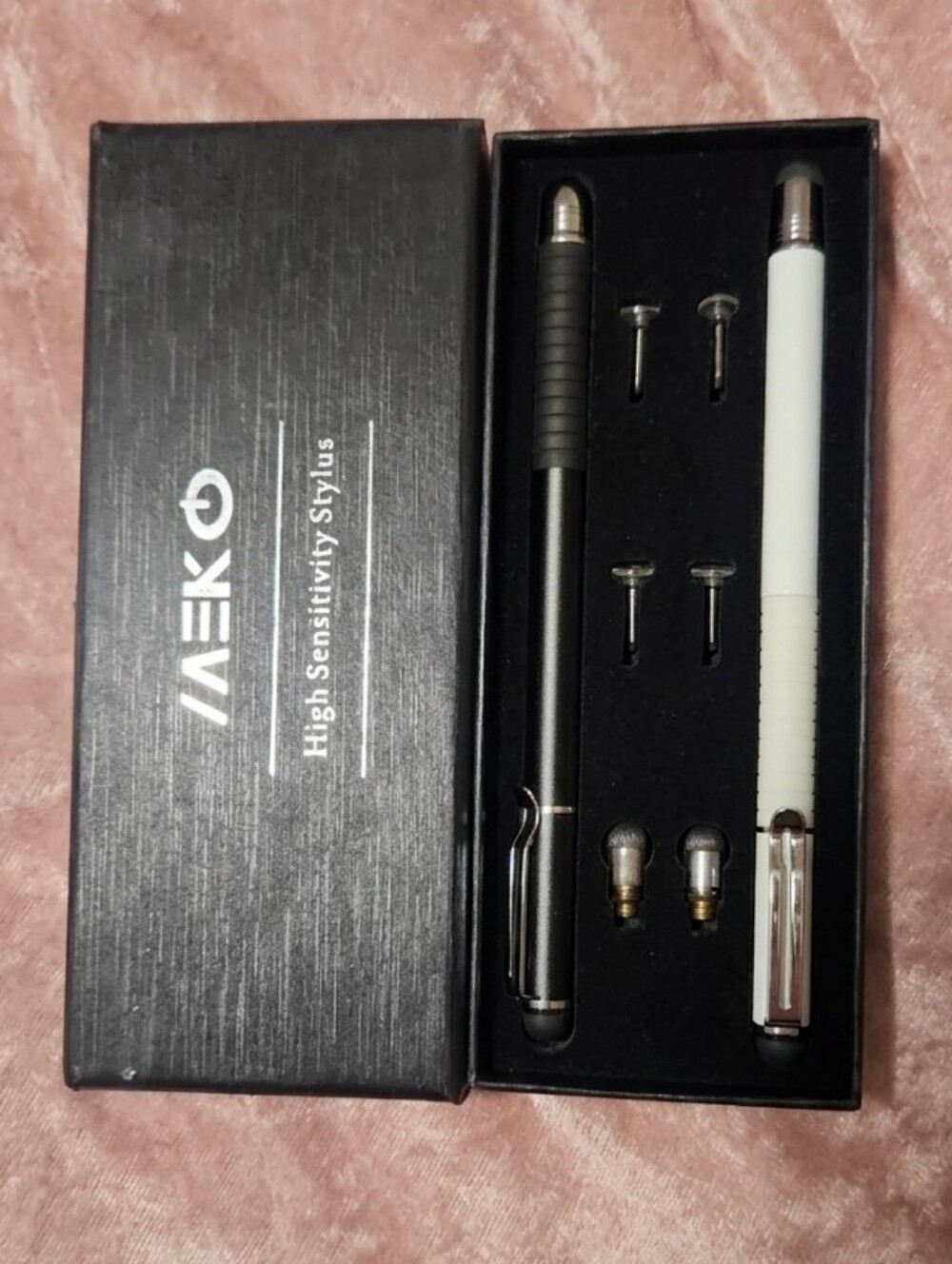High Sensitivity Stylus Set - Black & White With Heads